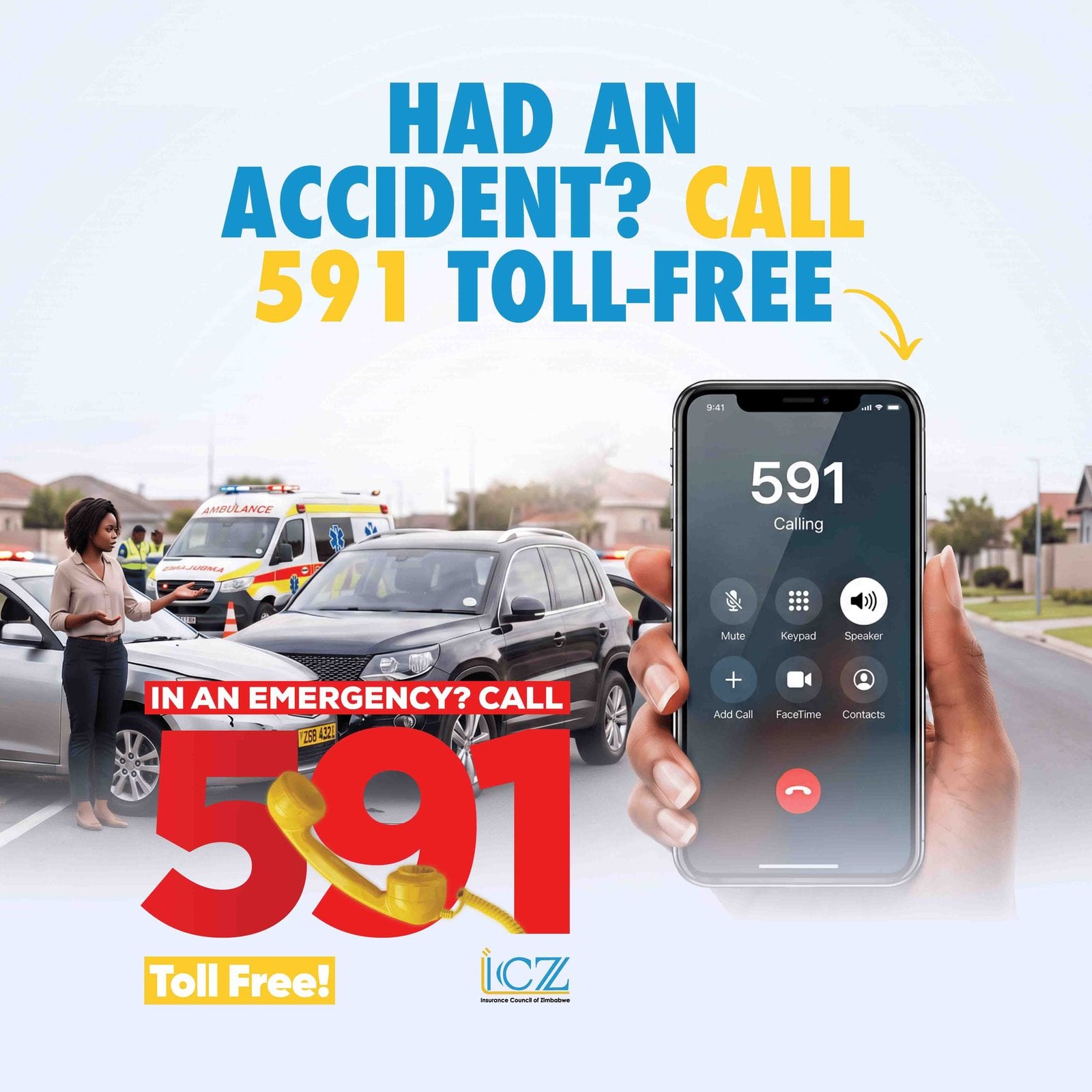 The 591 toll-free campaign key visual
