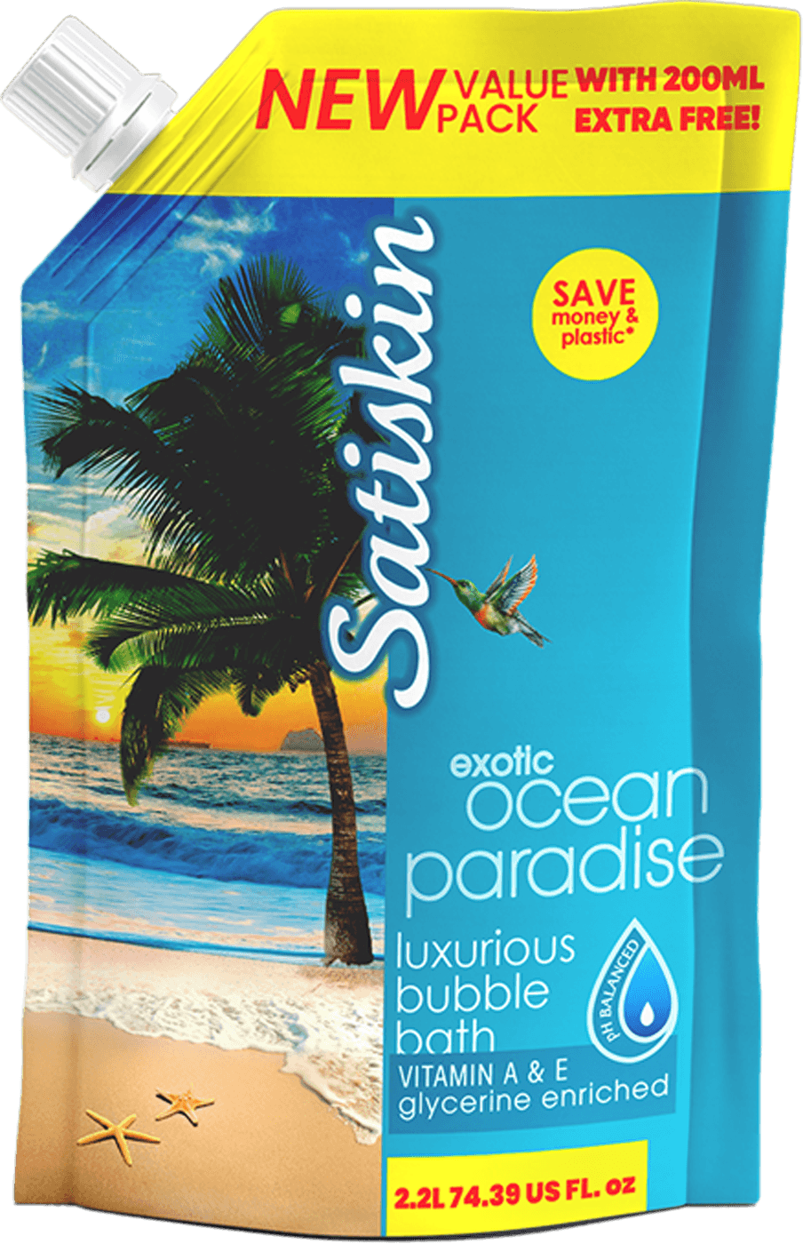 Satiskin Ocean Paradise bubble bath pouch